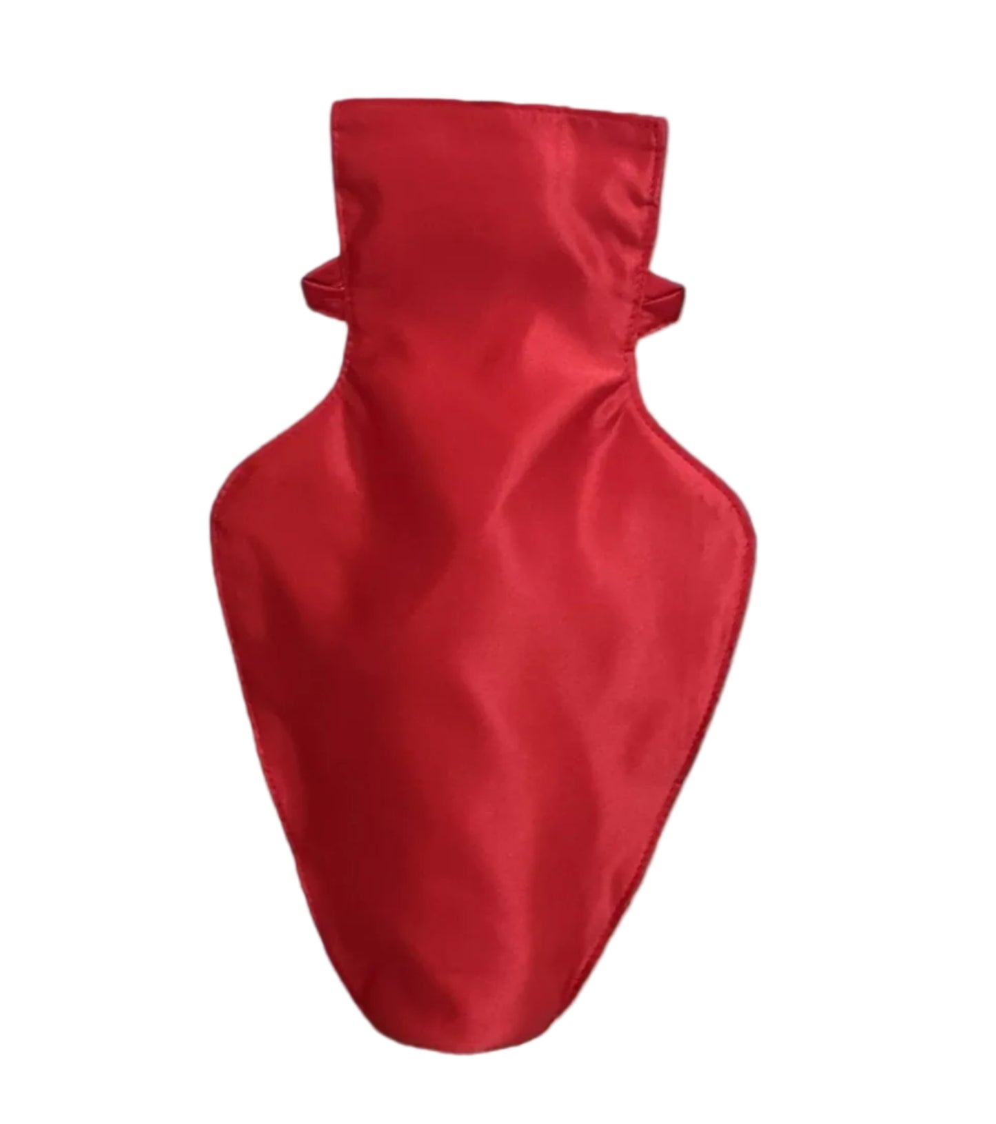 Red Satin Heart Detail Shoulder Bag