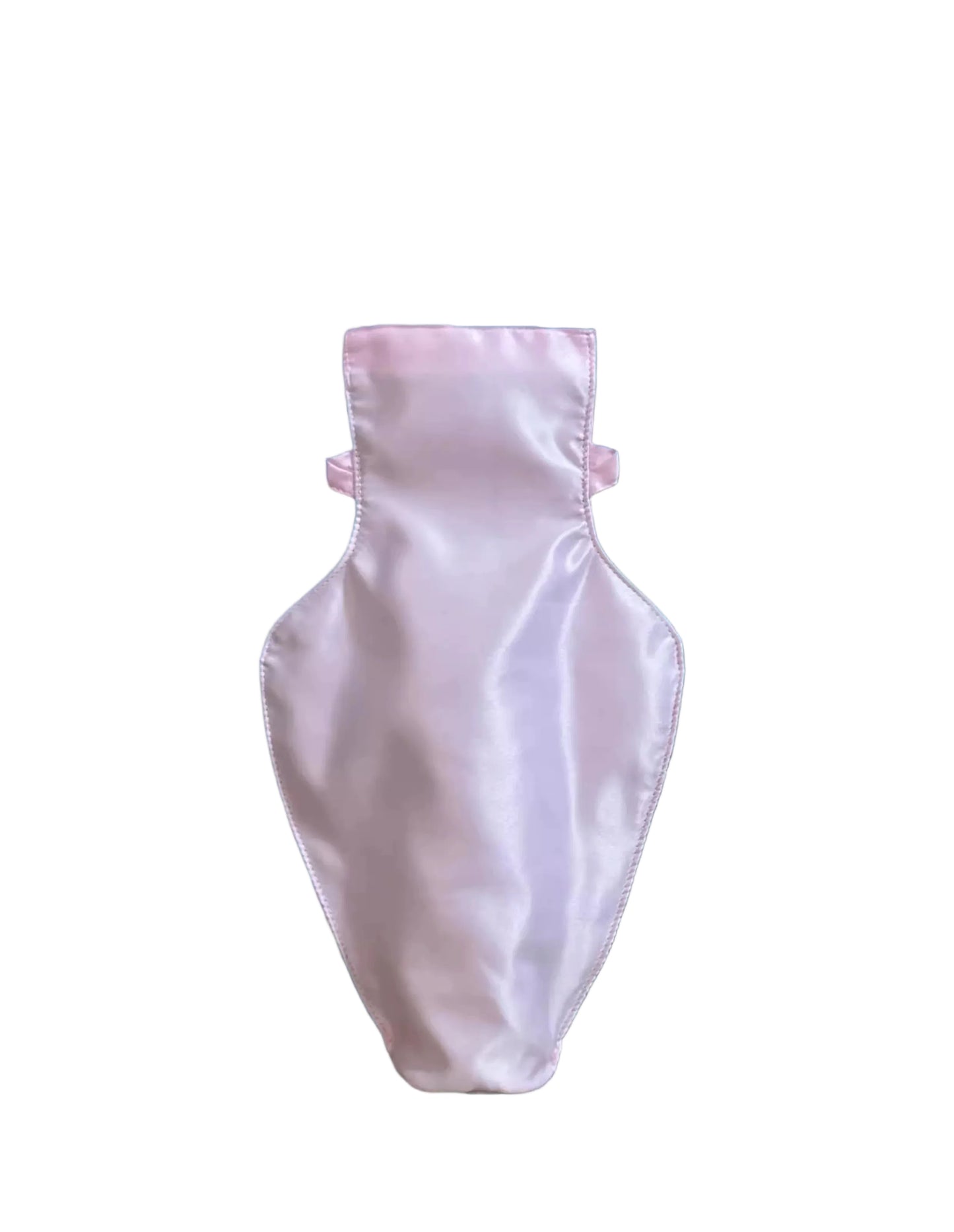 Pink Satin Flower Shoulder Bag