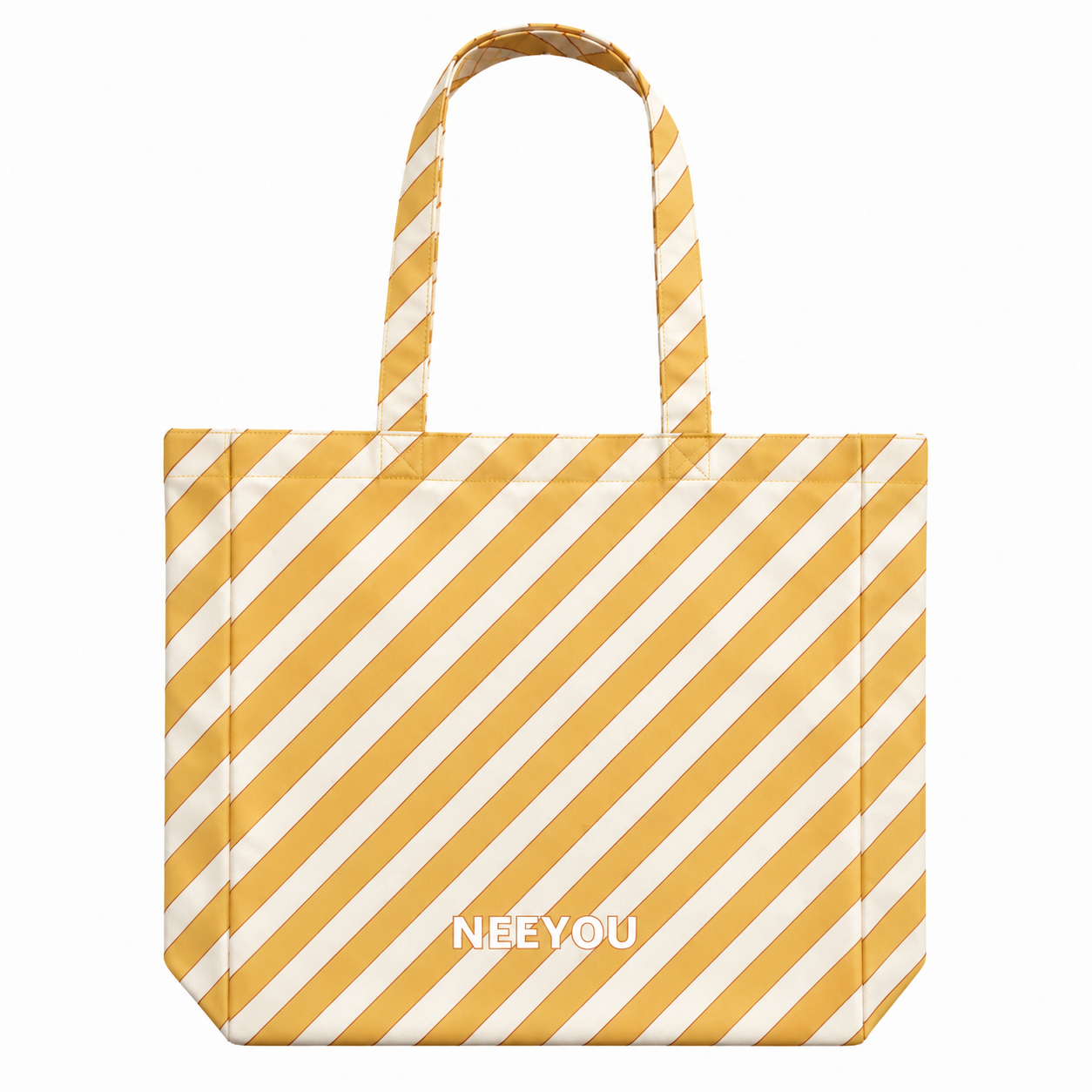 Yellow Stripe Canvas Tote Bag